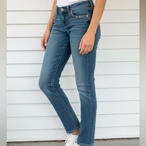 TRUE Religion Julie Studded Pocket Skinny Jeans